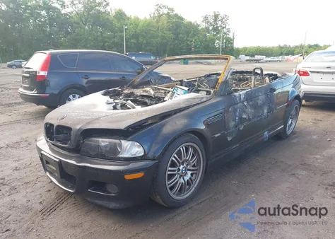 2001 BMW M3 z USA, uszkodzony, nr VIN WBSBR93461EX21440